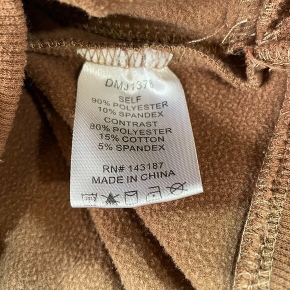 Dance And Marvel Moto Jacket Small Brown Asymmetrical Zip Fall Winter Streetwear - Picture 9 of 9